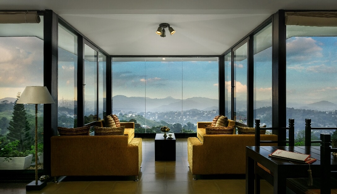 Enchanting evening views of nature from Theva Residency Penthouse