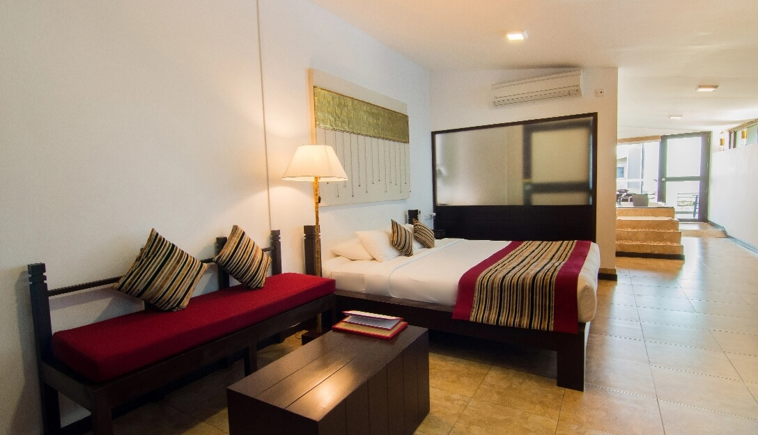 Elegant suite at Theva Residency offering comfort and style