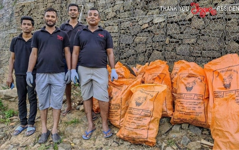 Theva takes the lead in the Kandy river cleanup project