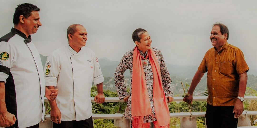Theva Residency Kandy chefs and team engaged in friendly conversation